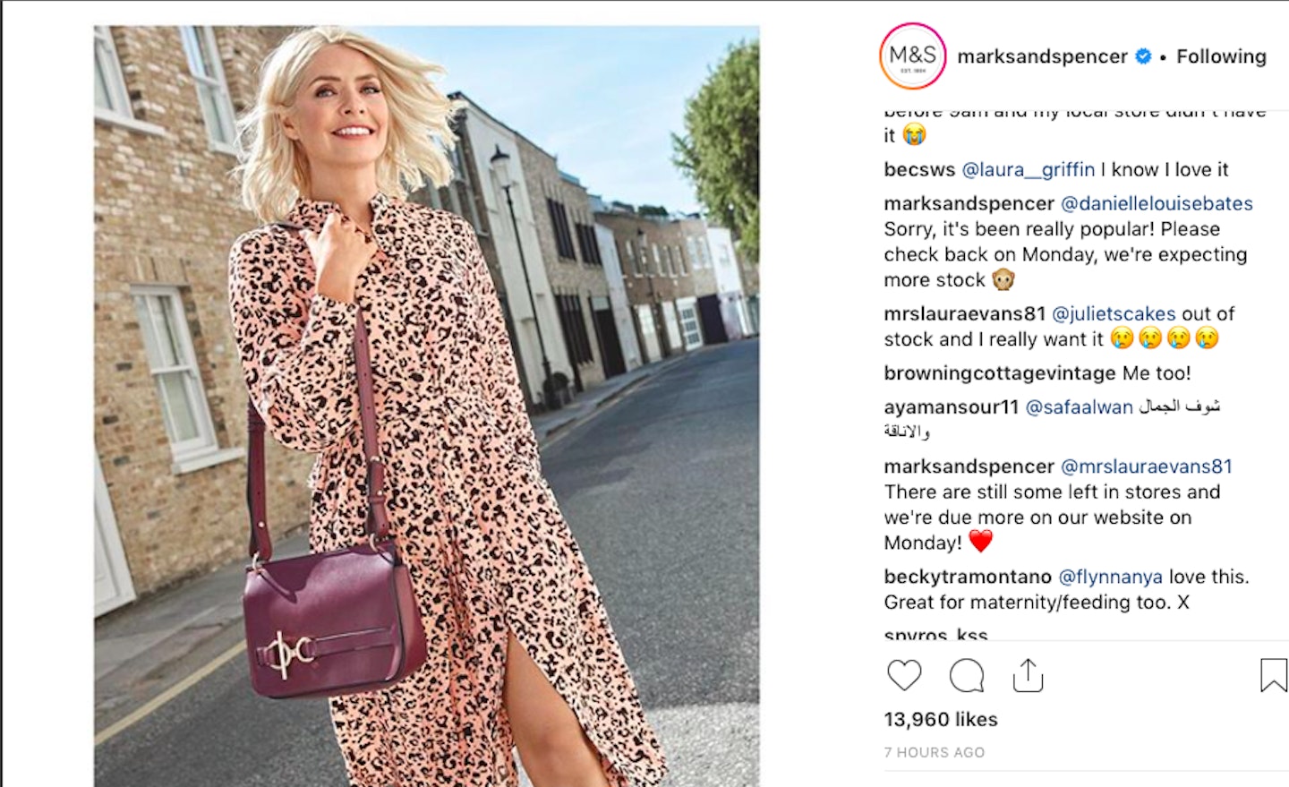 Holly willoughby leopard sales print dress m&s